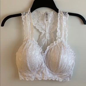 White padded bralette